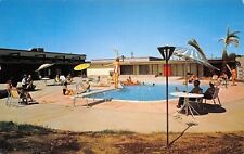 Mesa Arizona~Holiday Village~Mobile Home Resort~Gal on Diving Board~1960s PC picture