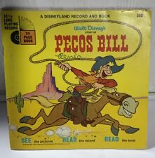 Vintage 1970 Walt Disney's PECOS BILL 33 1/3 Record and 24 Page Book Tested picture