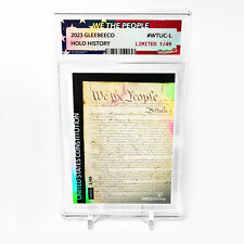 WE THE PEOPLE U.S. Constitution 2023 GleeBeeCo Card #WTUC-L /49 - Wonderful picture