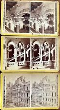 Nice 1870s set of three Cabinet Stereoviews of Albany NY by A. Veeder picture