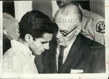 1968 Press Photo Sirhan B Sirhan with Attorney in Kennedy Assassination Trial picture