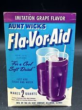 Sealed Vintage Fla-Vor-Aid Packet AUNT WICKS GRAPE FLAVOR 1/2 oz 14.175 gm NOS picture