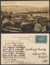 1908 Canada ~ Steamboat Pier ~ Digby, Nova Scotia ~ Bluenose Series RPPC Antique picture