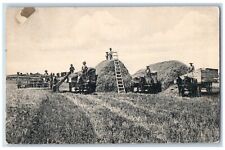 Kansas KS Postcard Farming Threshing Scene Field Telluride CO c1910's Antique picture