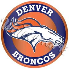 Denver Broncos Circle Logo Sticker / Vinyl Decal 10 sizes picture