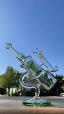 *USA* Borosilicate Green Tree Perc Glass Bong Smoking Hookah Water Pipe + Bowl picture