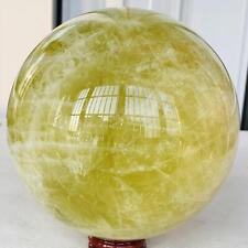 2940g Natural yellow crystal quartz ball crystal ball sphere healing picture