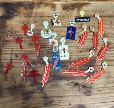Vintage Lot Of 24 American Red Cross  Fold Back Pins Etc. WWII picture