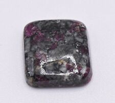 15.5ct 17mm Deep Purple Eudialyte Cabochon Polished UV Reactive Mineral - Russia picture