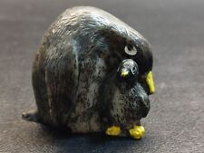 Vintage Mom And Chick Painted Carved Stone Penguin Figurine picture