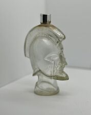 VTG Avon Glass Trojan Helmet Spartan Warrior Head Tribute Cologne Bottle picture
