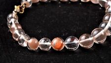 satyaloka azeztulite  + agnitite crystal+golden healer  beads bracelet  #6345 picture