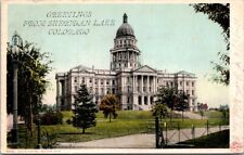 1908 State Capitol Denver Colorado CO vintage postcard picture