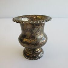 Vintage Silver Plated Small Cup Urn Vase Toothpick Holder picture