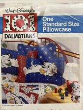 NEW Lot of 2 VTG Disney 101 Dalmatians Puppies Pillow Case Double Sided picture
