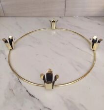 Vintage 10.5 Inch Gold/Brass Advent Ring Candle Holder From 1993, Excellent picture