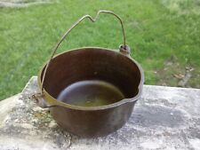 Wagner Ware Patty Bowl 1362 Cast Iron Pot w/Bail Handle Vintage  picture
