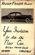 Vintage postcard  Kaiser Frazer Presents Your Invitation to the New Car picture