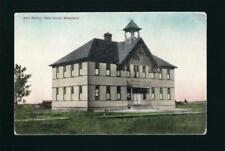 Twin Valley Minnesota MN c1907 Old Wooden 2 Story High School Building, w/ Bell picture