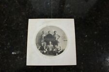 Antique Black & White Photo Cabinet Card Boys Basketball Team Juniors Embossed picture