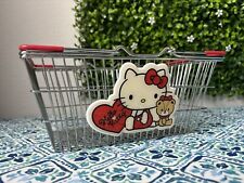 Hello Kitty Shopping Basket Tiny Chum Metal Shop Vintage picture