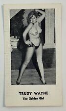The Golden Girl Trudy Wayne 1966 - Stripper Burlesque Show - Pretty Model picture