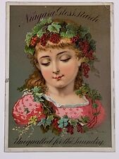 Victorian Trade Card Niagara Gloss Starch Laundry  picture
