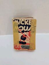 1930s Walt Disney RARE Mickey Mouse Debut Poker Playing Cards COMPLETE Deck VTG picture