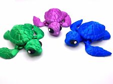 Sea Turtle 3D Printed Articulated Fidget Figurine picture