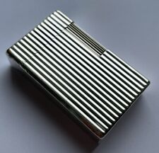 St Dupont Silver ‘Lined’ Ligne 1 (LARGE) Lighter - Fully Overhauled picture