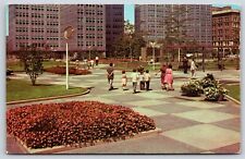 PA Pittsburgh, Equitable Plaza Gateway Center, People, Chrome Posted 1972 picture