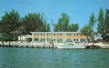 Sarasota FL Florida Golden Gate Point Town and Beach Hotel Yacht Vtg Postcard E1 picture