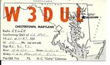 QSL  1960 Chestertown MD   radio card    picture