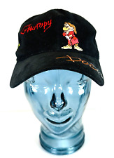 Vintage Walt Disney World Embroidered Grumpy & 7 Dwarfs Adjustable Black Hat EUC picture
