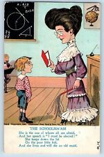 Dickson City PA Postcard The SchoolMa'am Children In The Classroom 1907 Antique picture