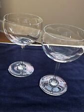 Rare Baccarat Pavillion ( Chambertin )  (2) Wine Glasses In Marshall Fields Bags picture