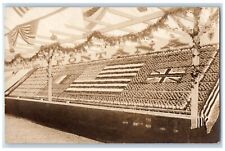 c1918 Fontana Girl Fruit Co. US Flag Union Kiwanda RPPC Photo Postcard picture