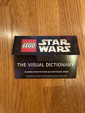 RARE 2009 LEGO Star Wars The Visual Dictionary 8 Piece Preview Post Card Set picture
