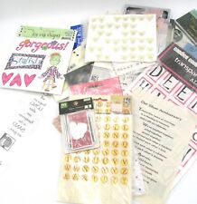 Huge Ephemera Lot Junk Journal Paper Scrapbooking - Mostly NOS Stickers & Rub-On picture