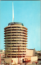 Vtg Postcard, Capitol Records Building, Hollywood, CA, Vine Street picture