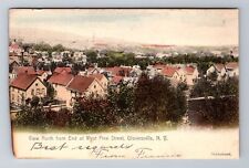 Gloversville NY-New York, Birds Eye View Looking North, Antique Vintage Postcard picture