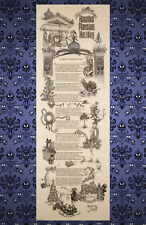 Disneyland Haunted Mansion Holiday Nightmare Before Christmas Scroll Poster picture