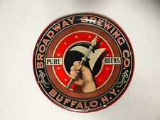Scarce Pre Prohibition Broadway Brewing Co Buffalo NY Beer Tin Tip Tray READ picture