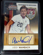 2012 AMERICANA WOMEN'S SOCCER ABBY WAMBACH AUTOGRAPH CARD #1 (015/159) picture