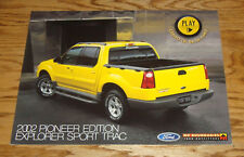 Original 2002 Ford Pioneer Edition Explorer Sport Trac Sales Sheet Brochure 02 picture