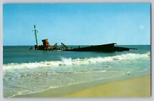 Postcard North Carolina Rodanthe Hatteras Island Outer Banks Shipwreck On Coast picture