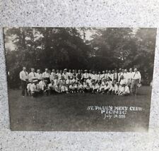 1928 Group Photo St. Paul's Men's Club Picnic picture