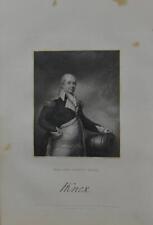 Antique Revolutionary War General Henry Knox Original 1834 Engraving Art picture