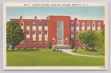 Science Building Mars Hill College Mars Hill NC Linen Postcard No 4550 picture