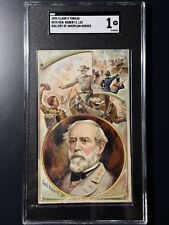 1894 American Heroes - General Lee - SGC 1 Donaldson - Clark’s Thread Trade Card picture